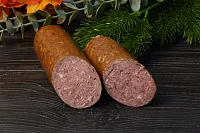 Фото Колбаса из лося с оленем полукопченая