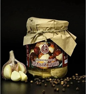 Белый гриб маринованный Фото Белый гриб маринованный