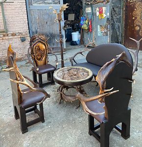 Превью Стул из рога оленя