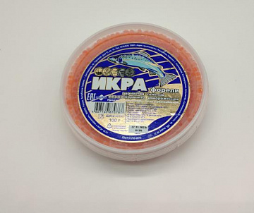 Фото Икра форели радужной мороженная 100гр