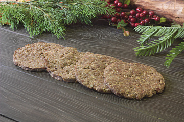 Фото Котлеты для бургера из лосятины (упак. 4шт)