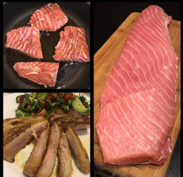 Филе торо жёлтого тунца ( 500+ ) Фото Филе торо жёлтого тунца ( 500+ )