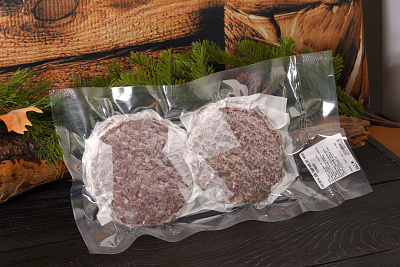 Превью Котлета для бургера из мяса страуса(упак. 4шт)